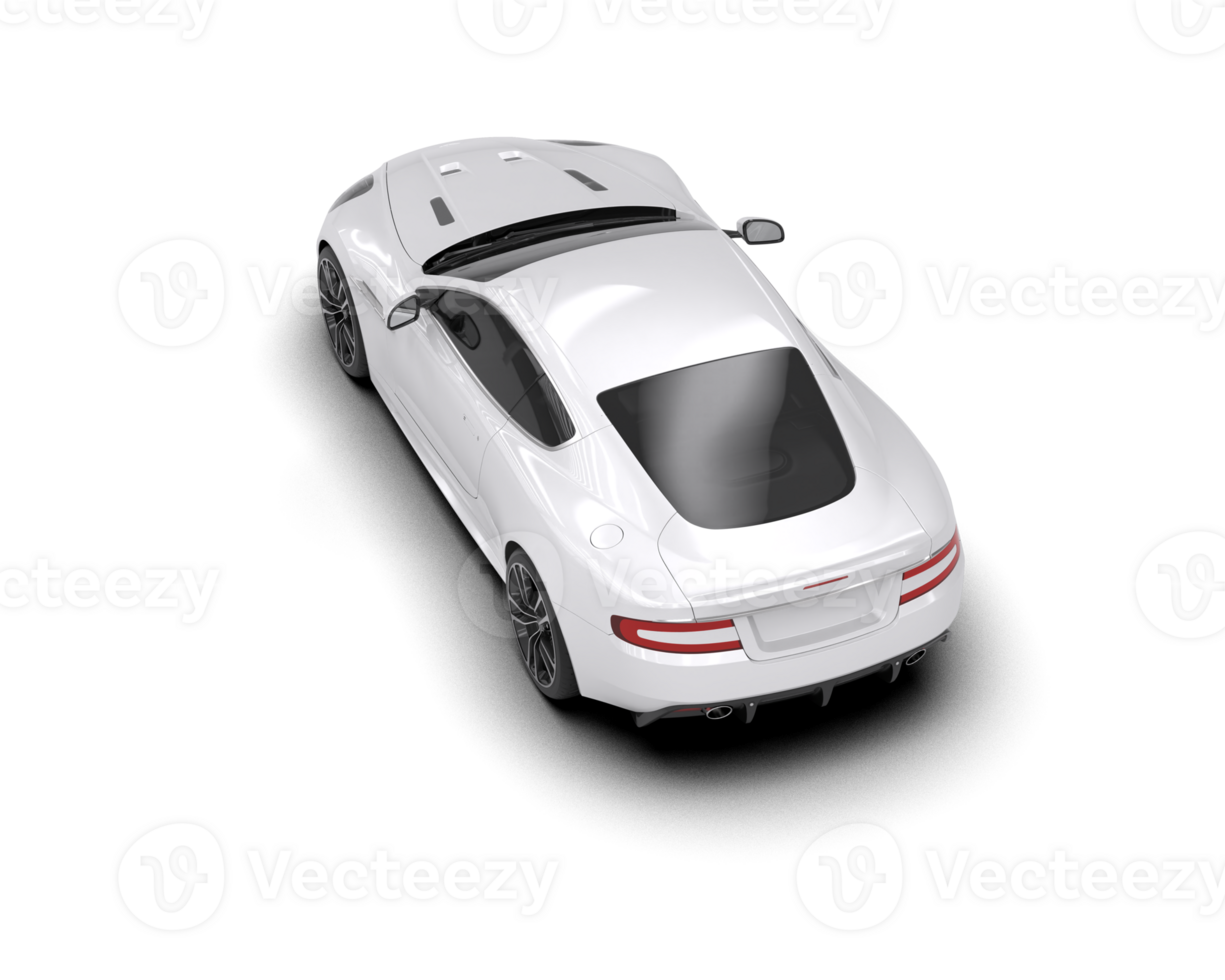 Realistic sport car isolated on background. 3d rendering - illustration png