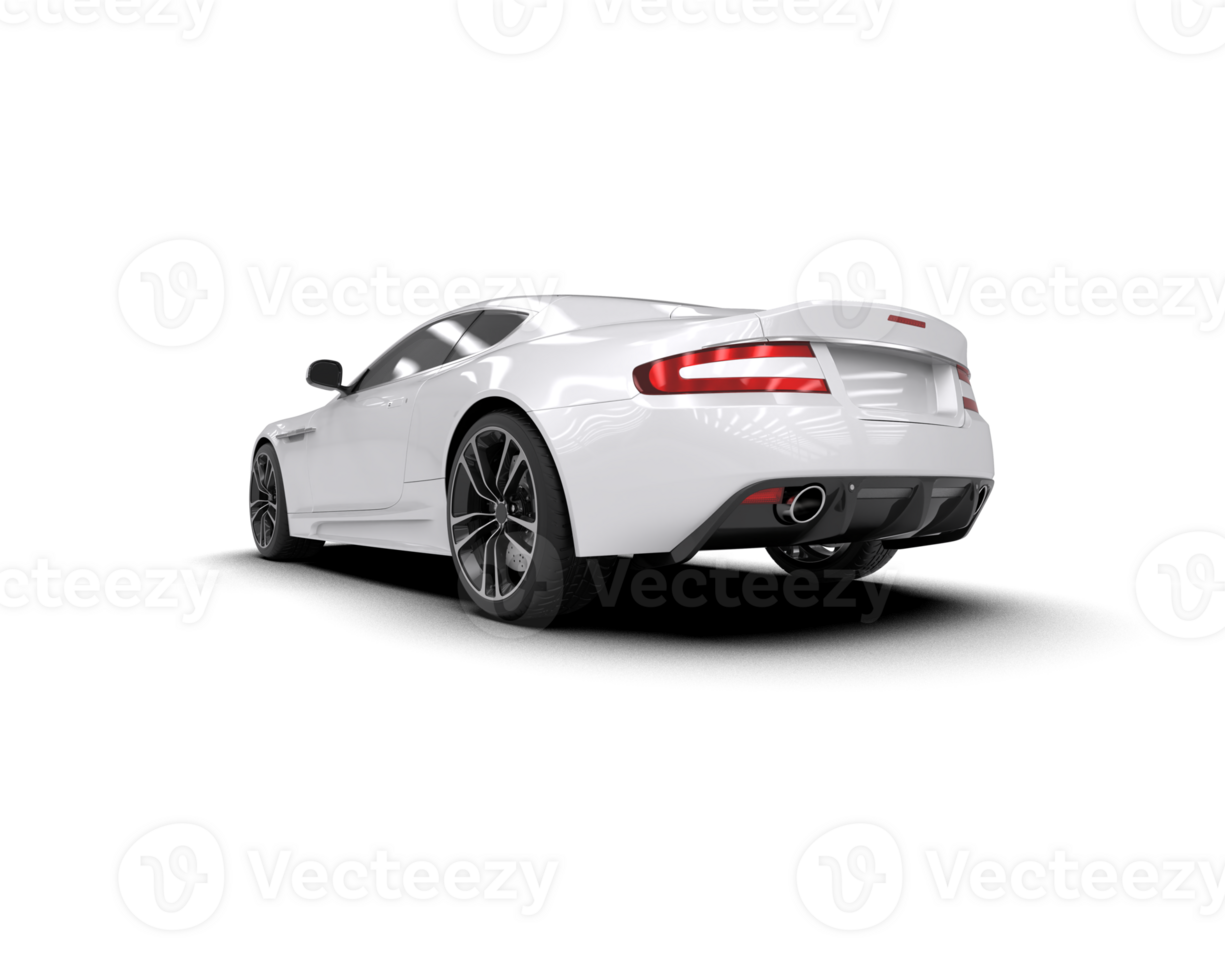 Realistic sport car isolated on background. 3d rendering - illustration png
