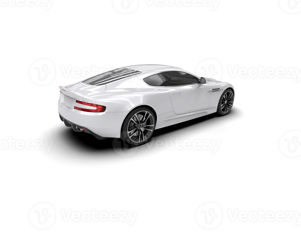Realistic sport car isolated on background. 3d rendering - illustration png