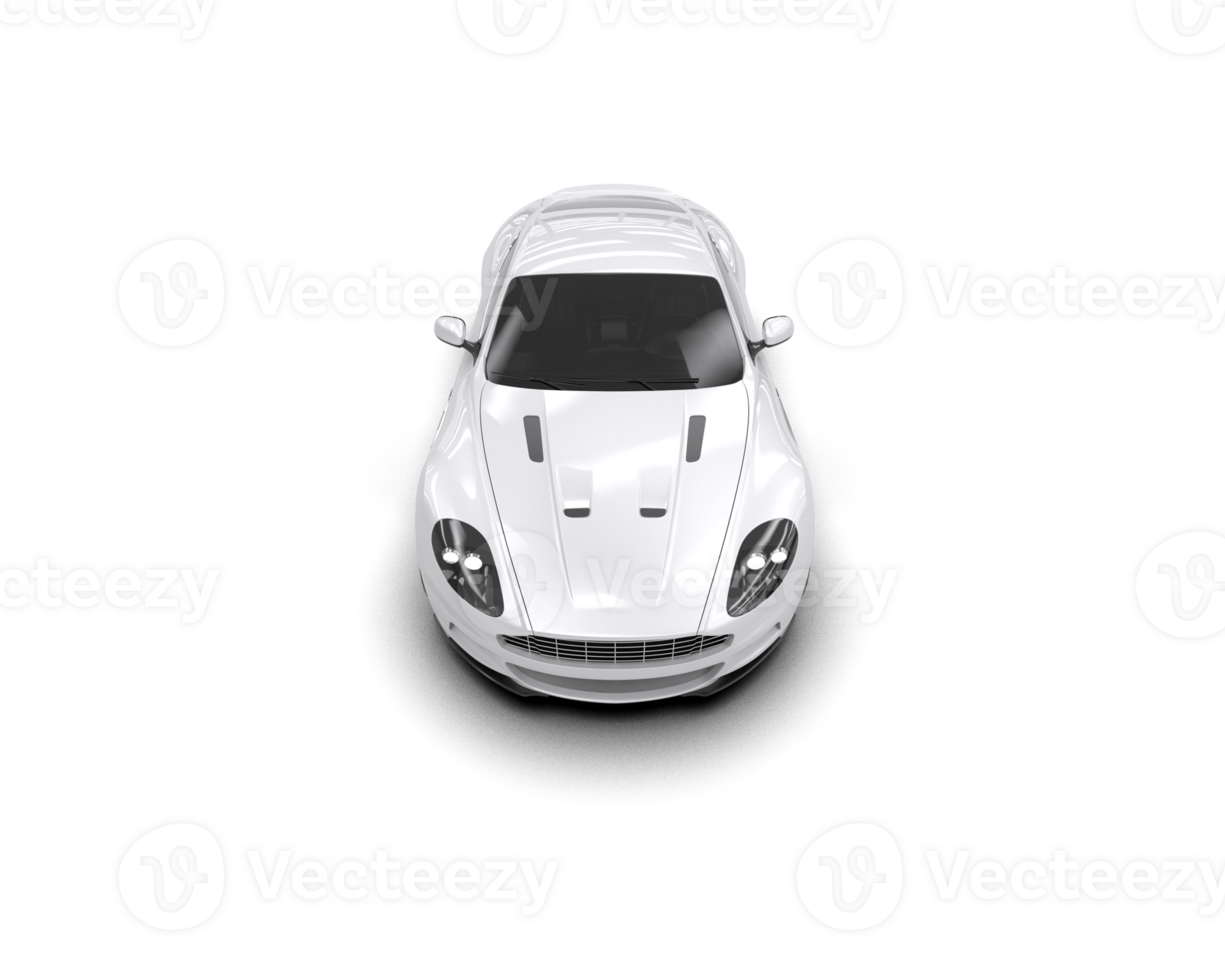 Realistic sport car isolated on background. 3d rendering - illustration png