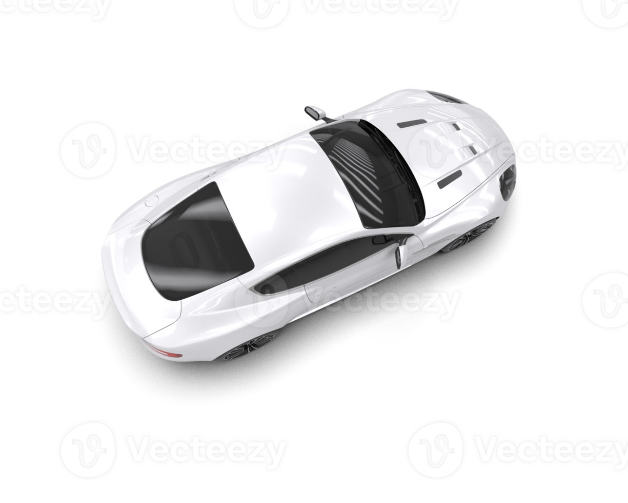 Realistic sport car isolated on background. 3d rendering - illustration png