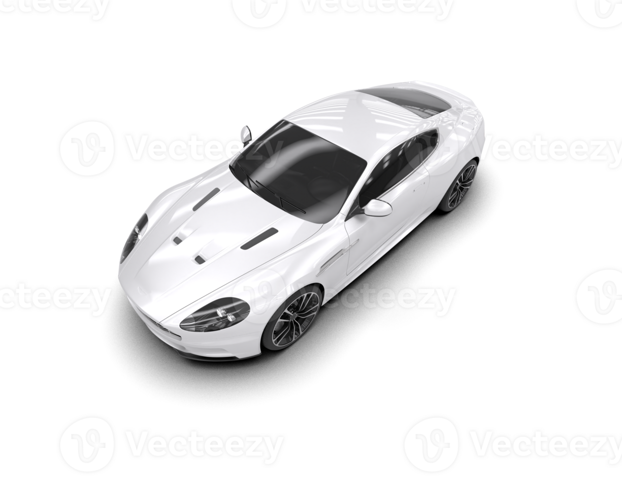 Realistic sport car isolated on background. 3d rendering - illustration png