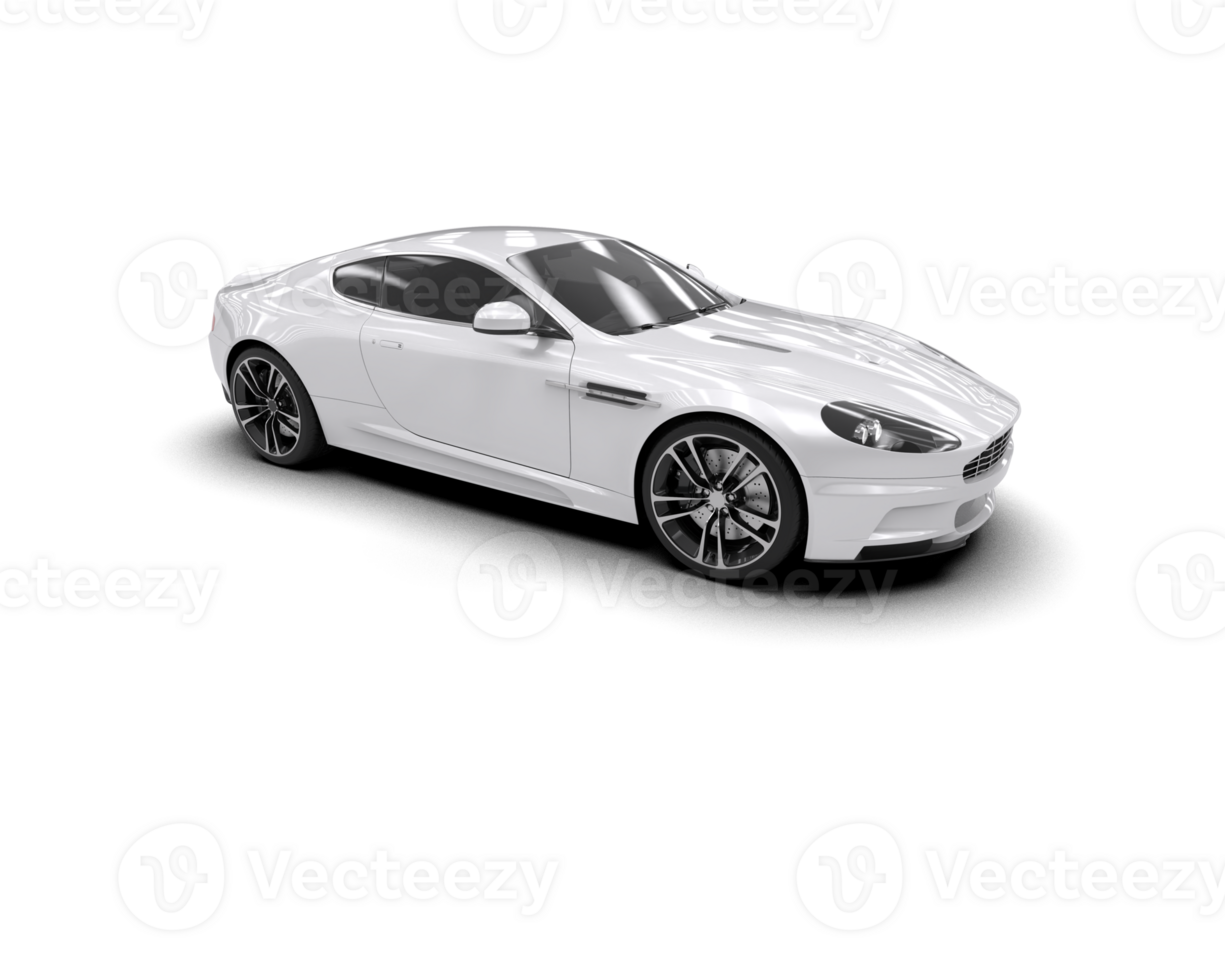 Realistic sport car isolated on background. 3d rendering - illustration png
