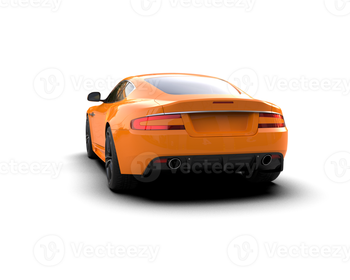 Realistic sport car isolated on background. 3d rendering - illustration png