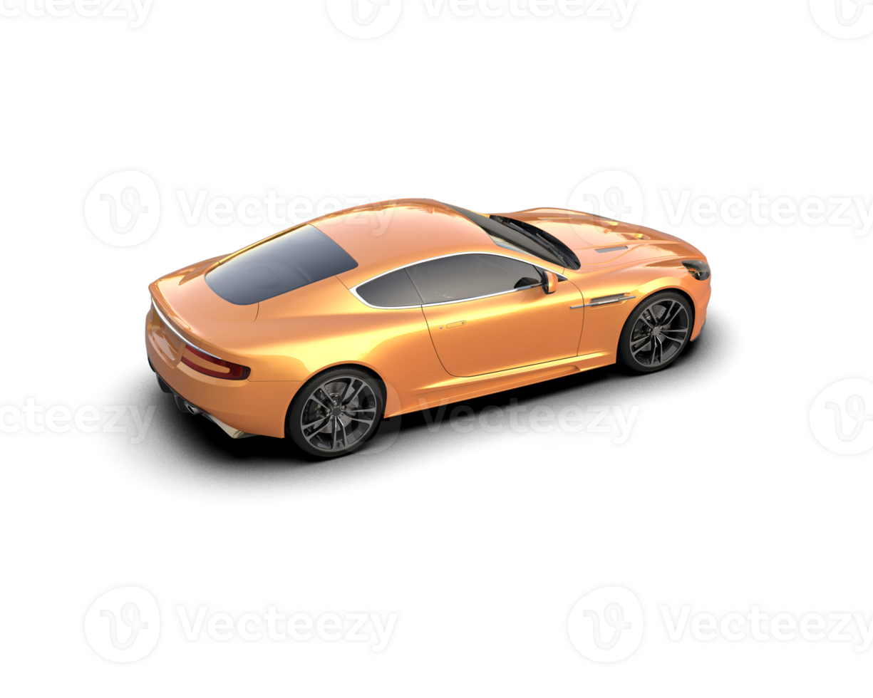 Realistic sport car isolated on background. 3d rendering - illustration png