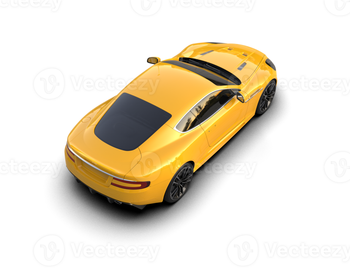 Realistic sport car isolated on background. 3d rendering - illustration png