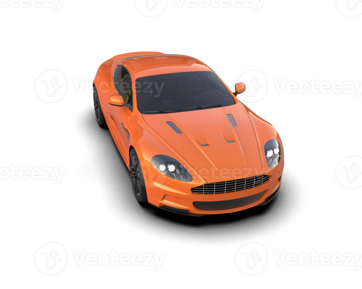 Realistic sport car isolated on background. 3d rendering - illustration png
