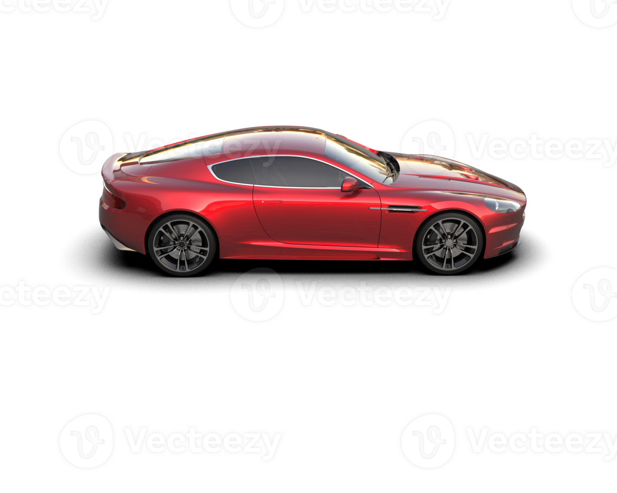 Realistic sport car isolated on background. 3d rendering - illustration png