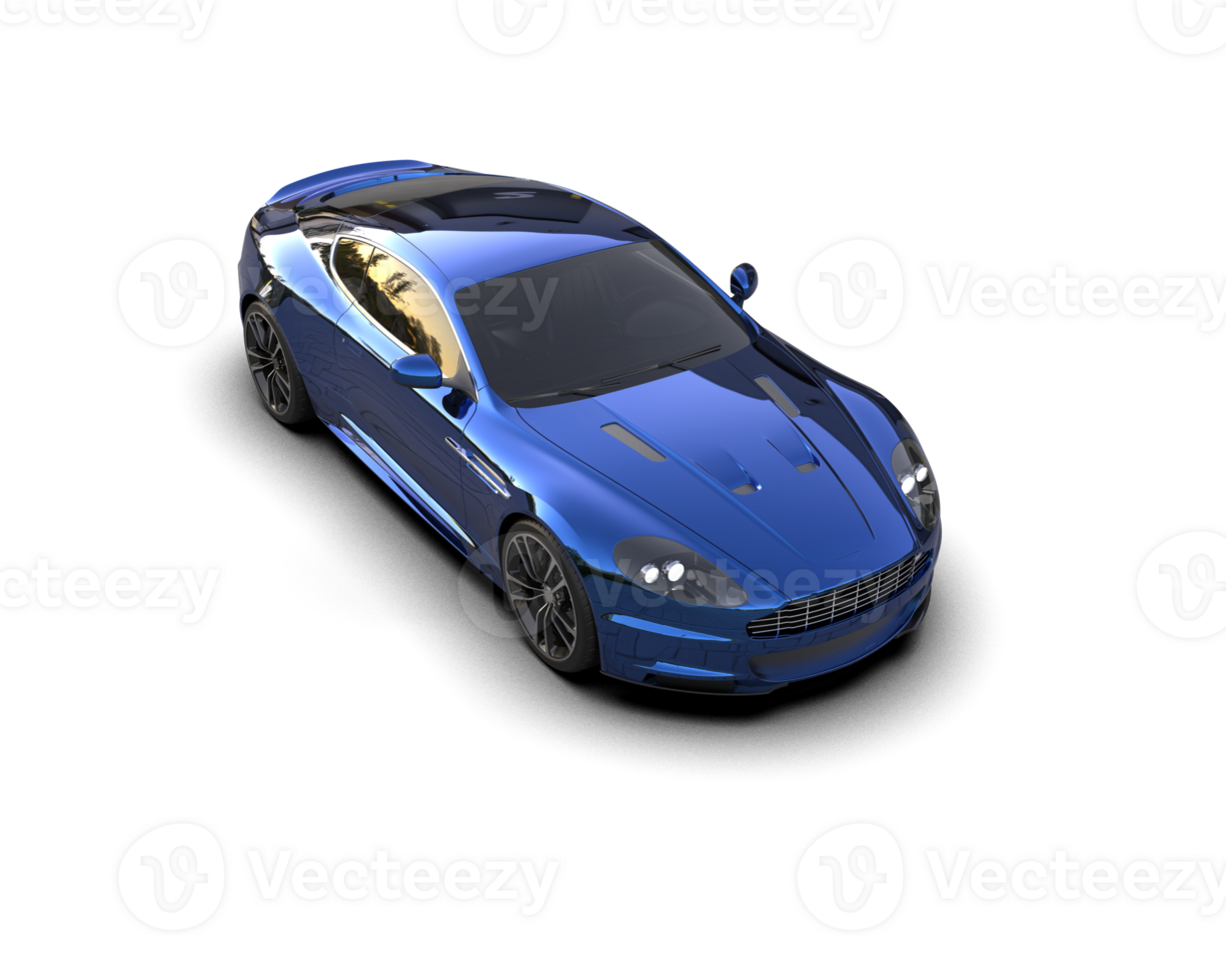 Realistic sport car isolated on background. 3d rendering - illustration png