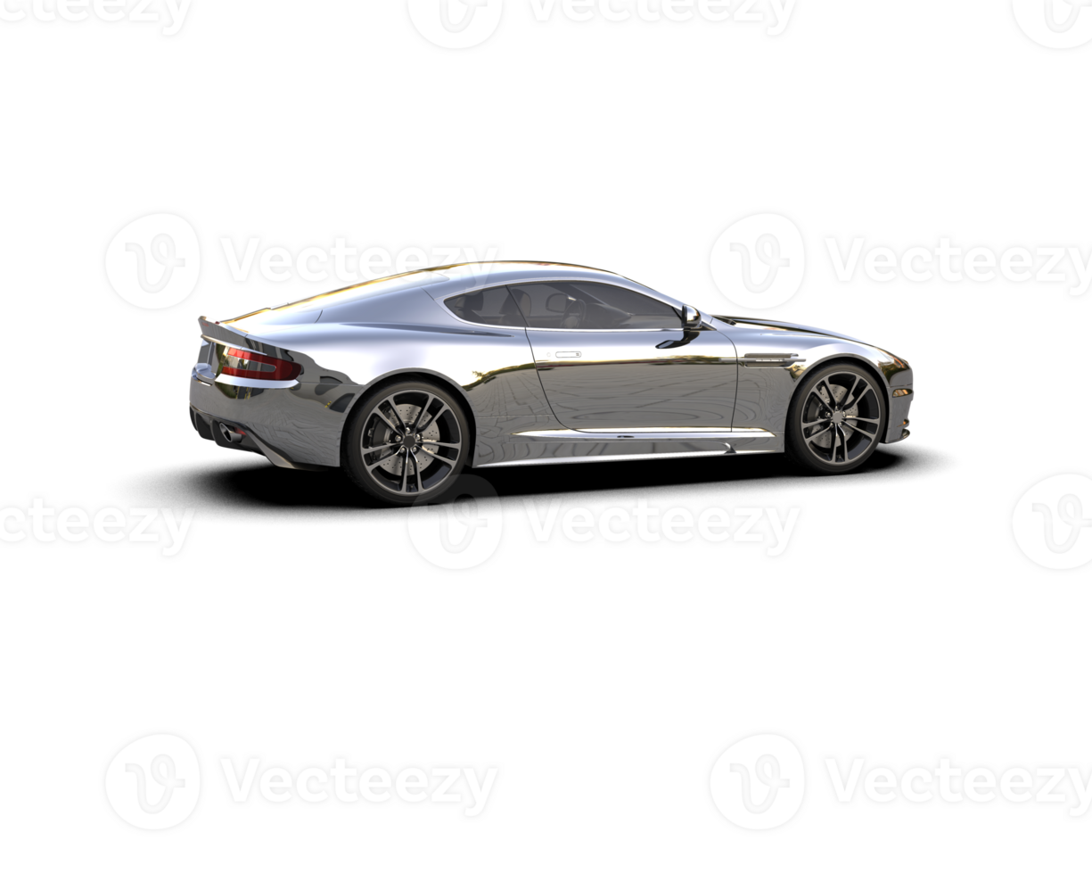 Realistic sport car isolated on background. 3d rendering - illustration png