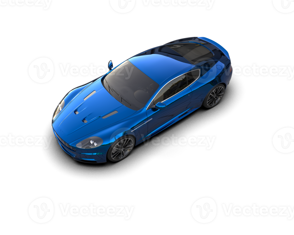Realistic sport car isolated on background. 3d rendering - illustration png