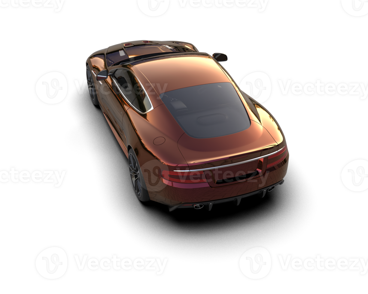 Realistic sport car isolated on background. 3d rendering - illustration png