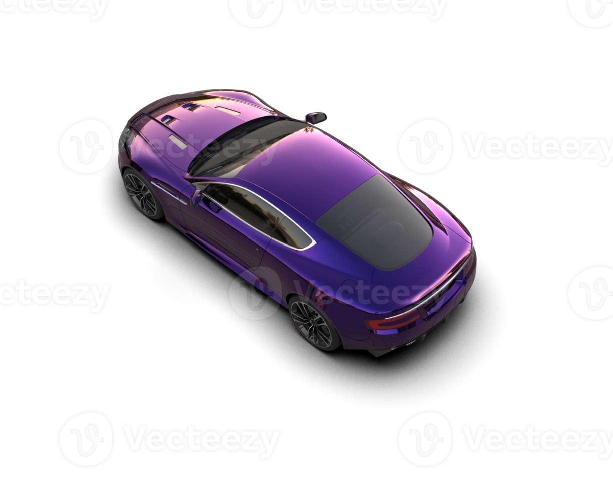 Realistic sport car isolated on background. 3d rendering - illustration png
