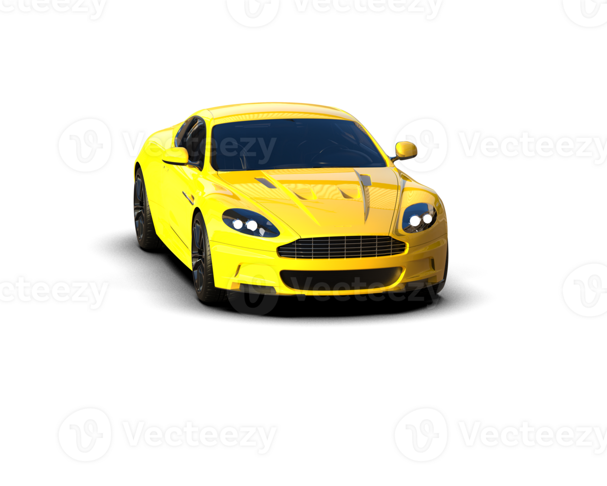 Realistic sport car isolated on background. 3d rendering - illustration png