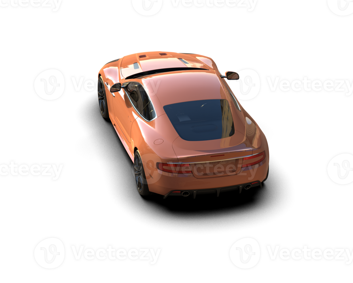 Realistic sport car isolated on background. 3d rendering - illustration png