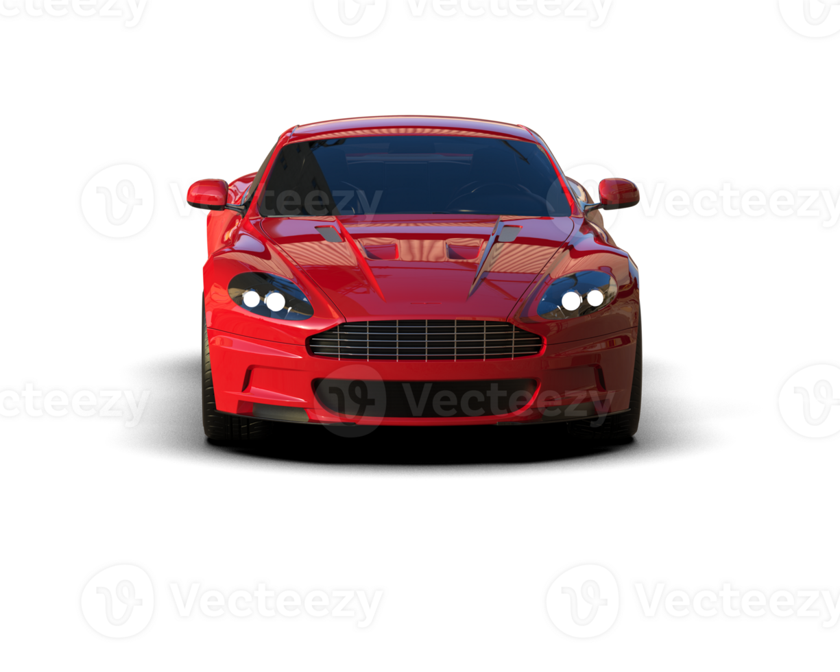 Realistic sport car isolated on background. 3d rendering - illustration png