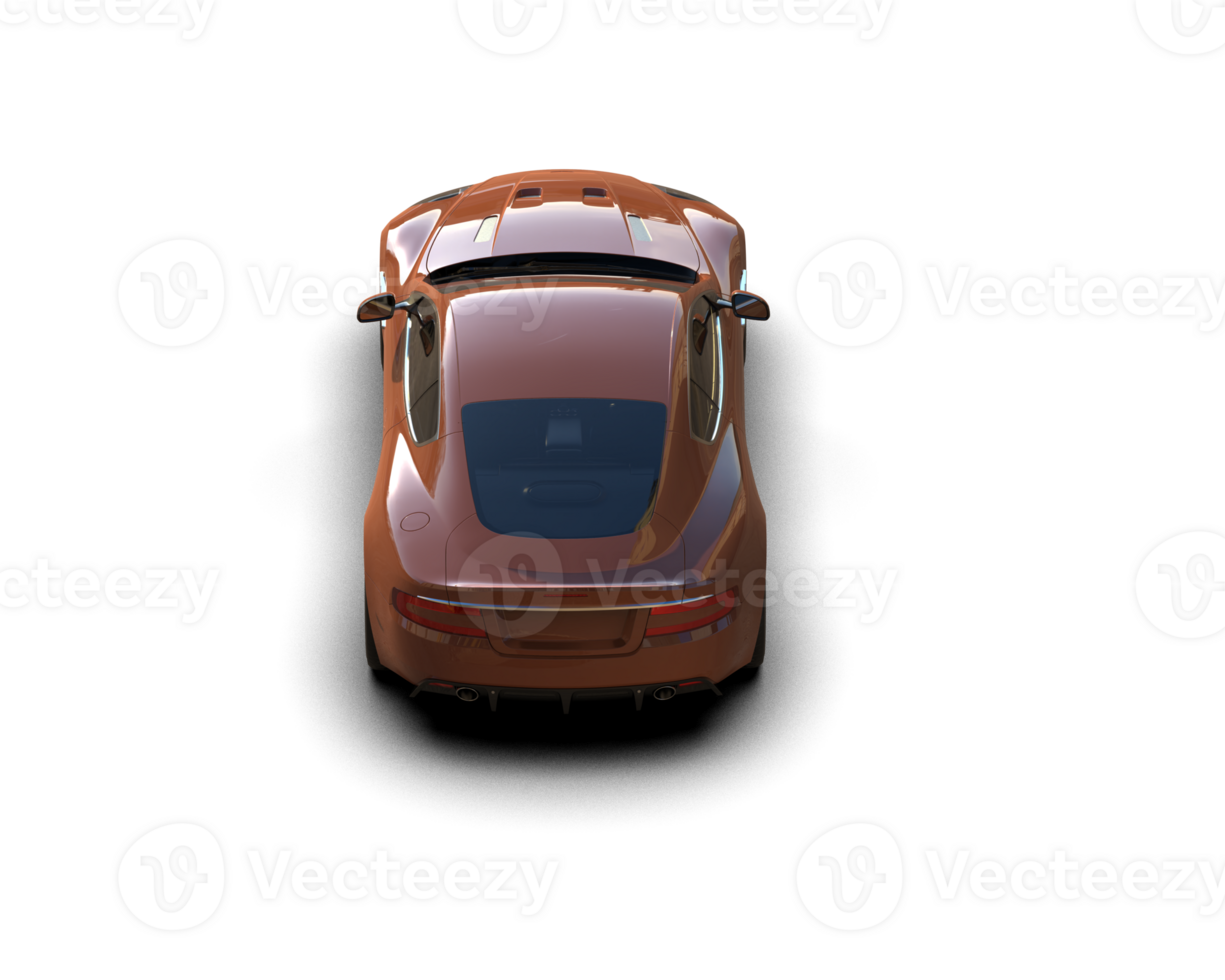 Realistic sport car isolated on background. 3d rendering - illustration png