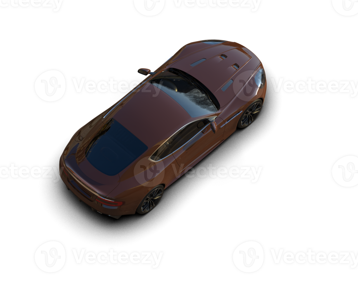 Realistic sport car isolated on background. 3d rendering - illustration png