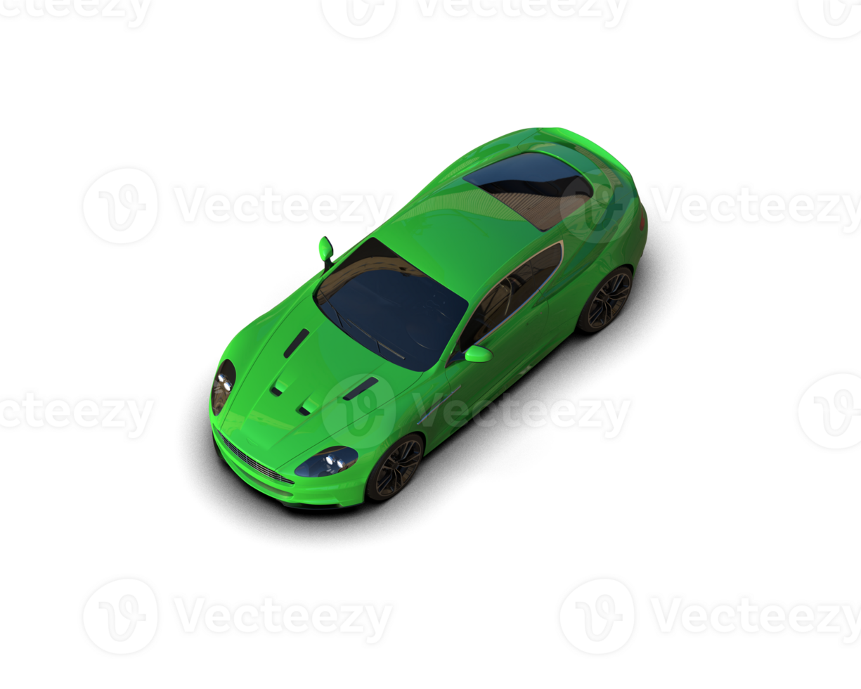 Realistic sport car isolated on background. 3d rendering - illustration png