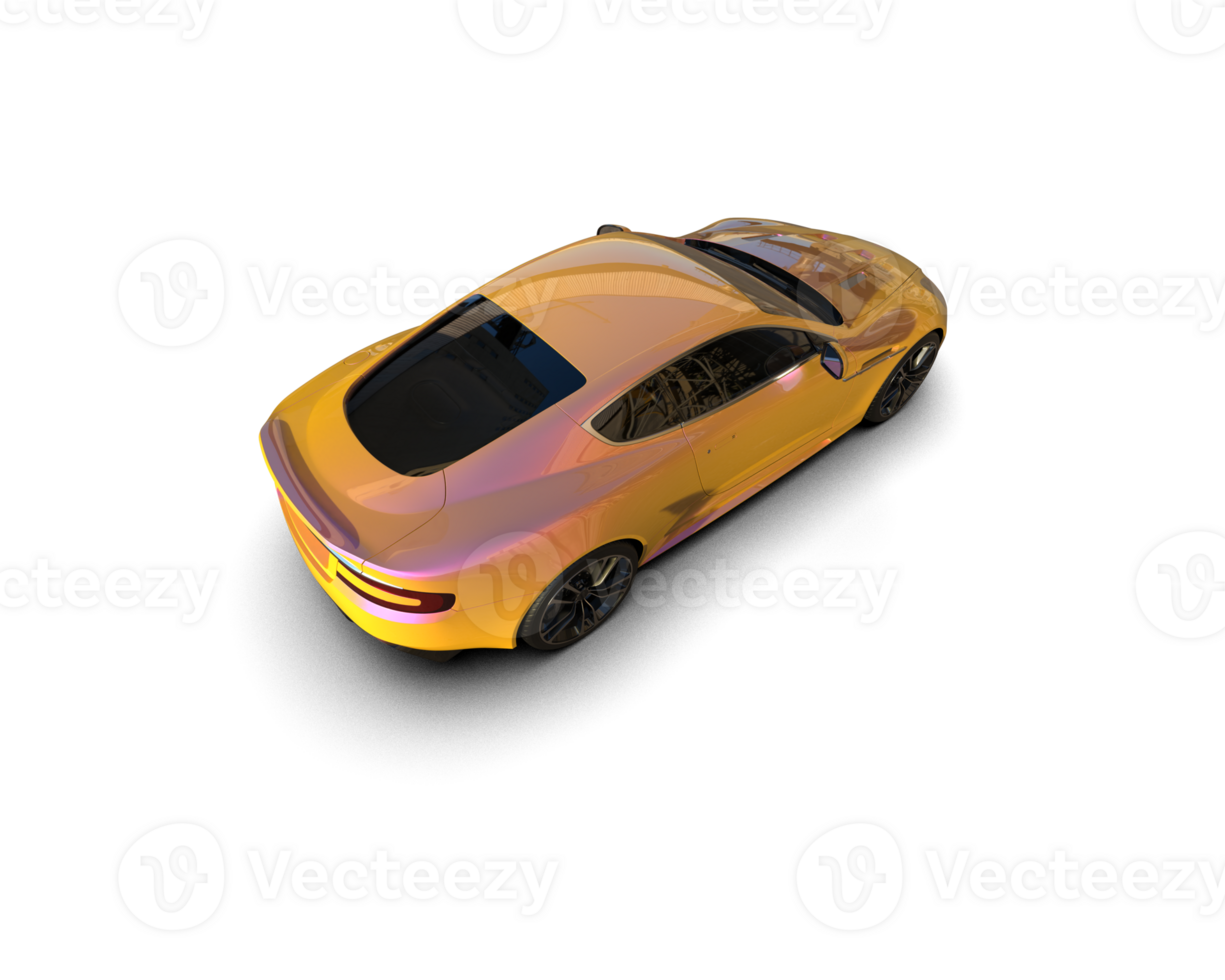 Realistic sport car isolated on background. 3d rendering - illustration png