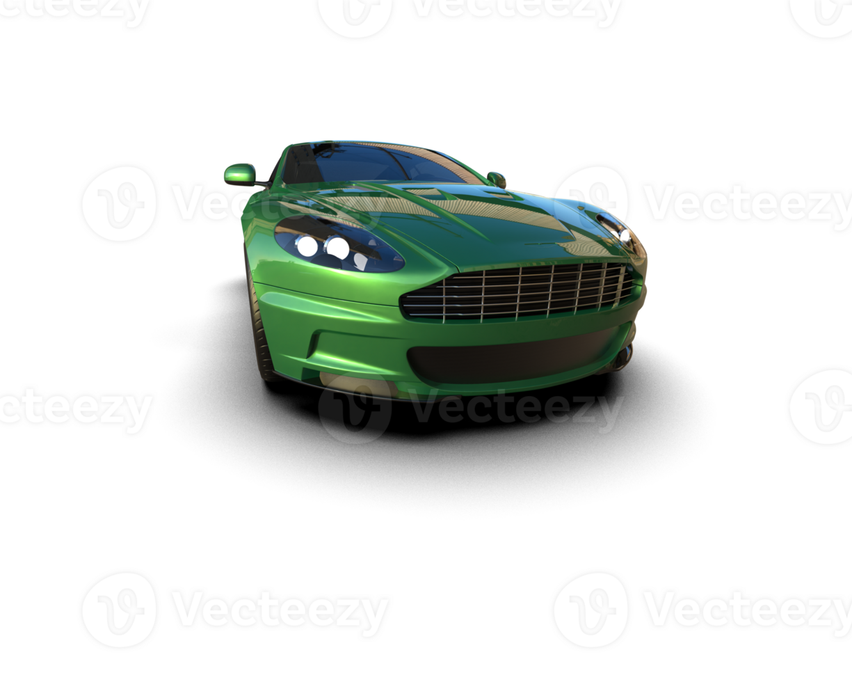 Realistic sport car isolated on background. 3d rendering - illustration png