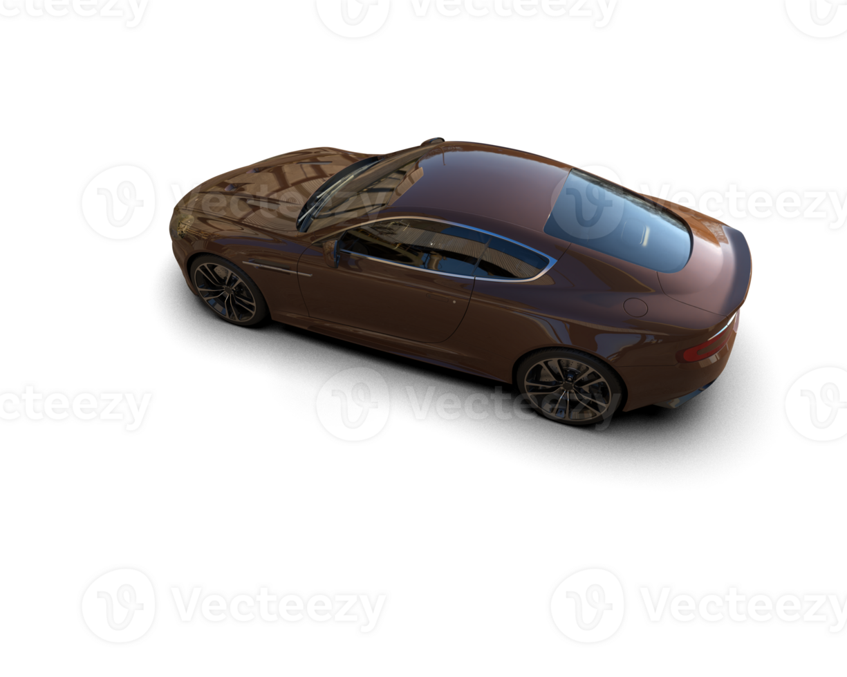 Realistic sport car isolated on background. 3d rendering - illustration png
