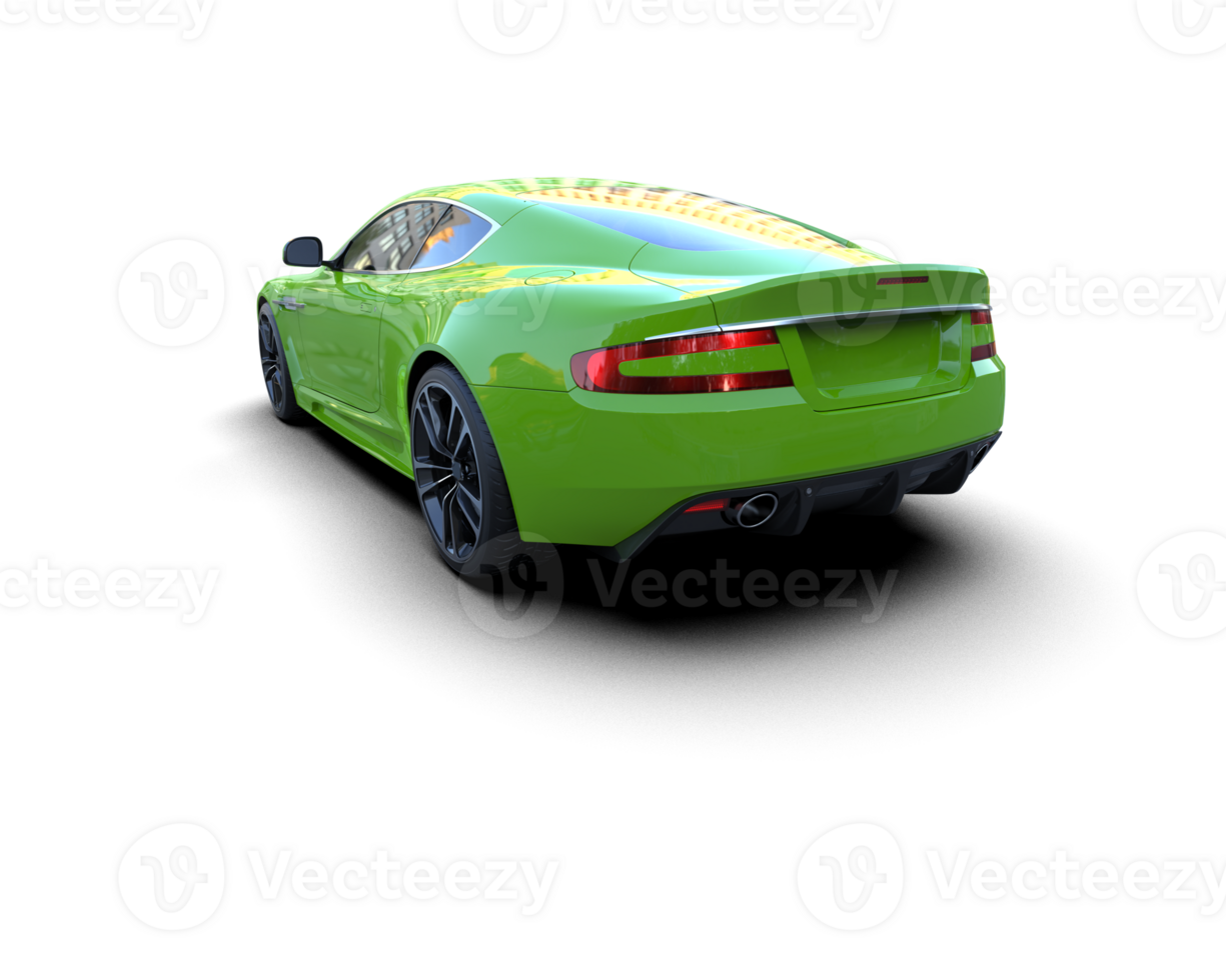 Realistic sport car isolated on background. 3d rendering - illustration png