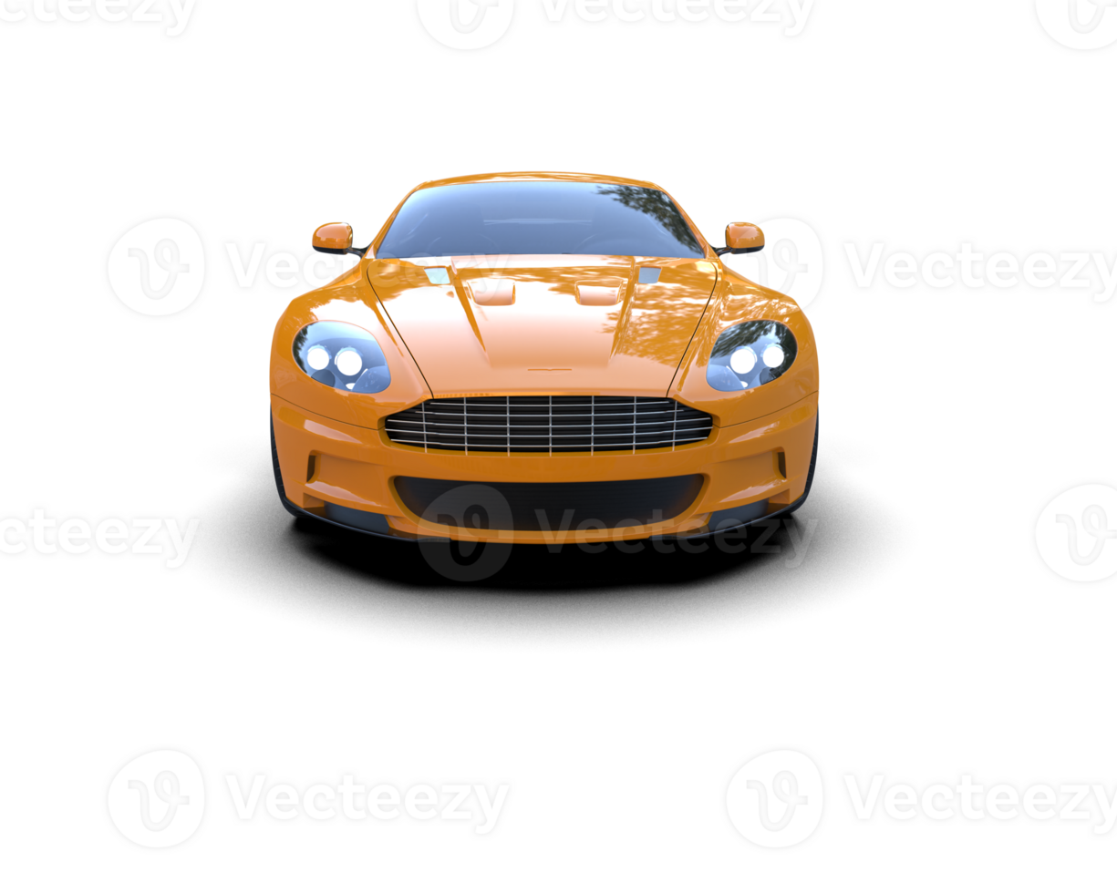 Realistic sport car isolated on background. 3d rendering - illustration png