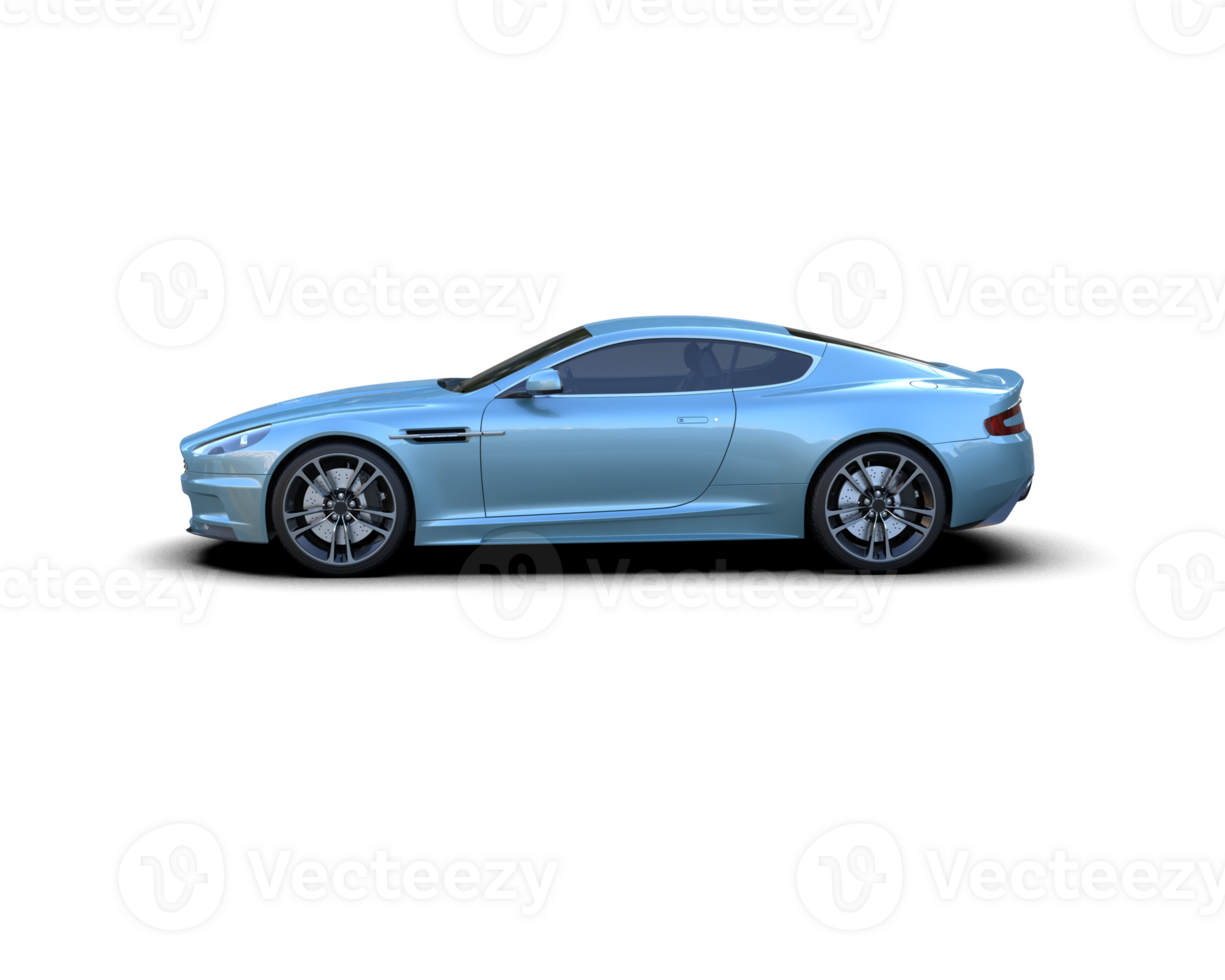 Realistic sport car isolated on background. 3d rendering - illustration png