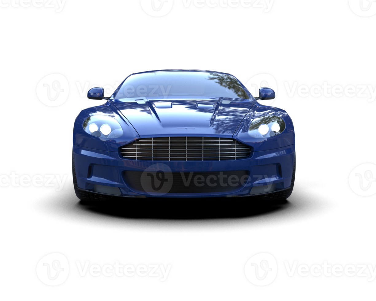 Realistic sport car isolated on background. 3d rendering - illustration png