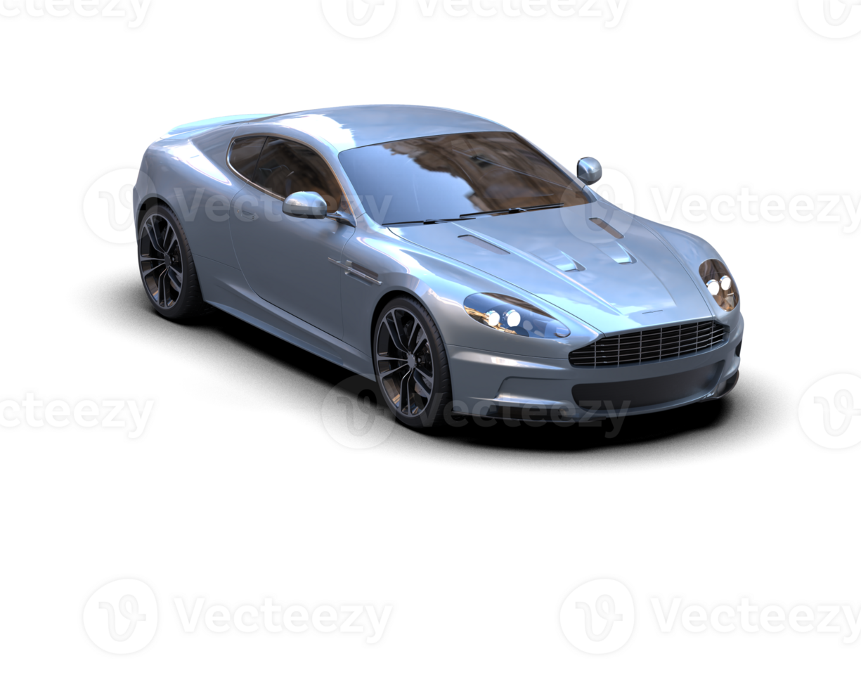 Realistic sport car isolated on background. 3d rendering - illustration png