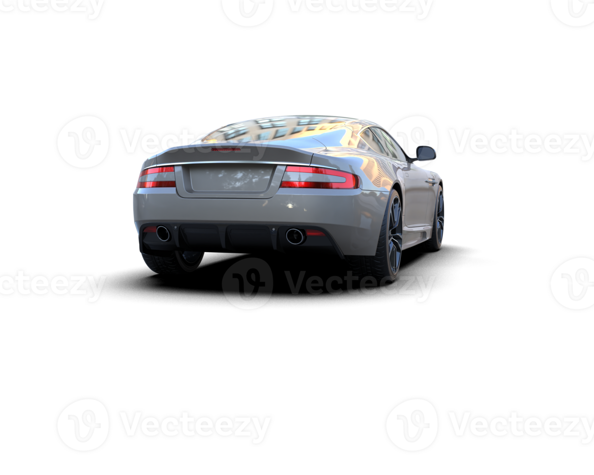 Realistic sport car isolated on background. 3d rendering - illustration png