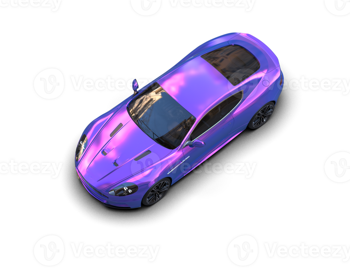 Realistic sport car isolated on background. 3d rendering - illustration png