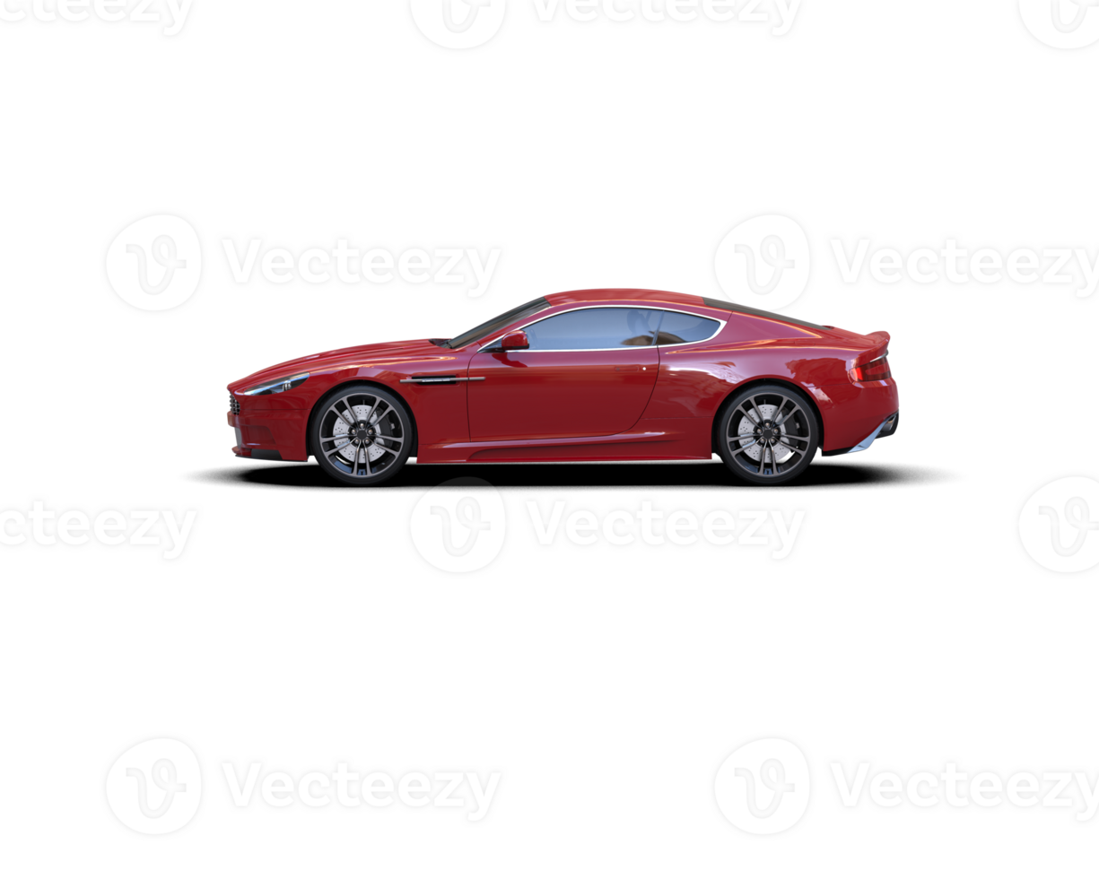 Realistic sport car isolated on background. 3d rendering - illustration png