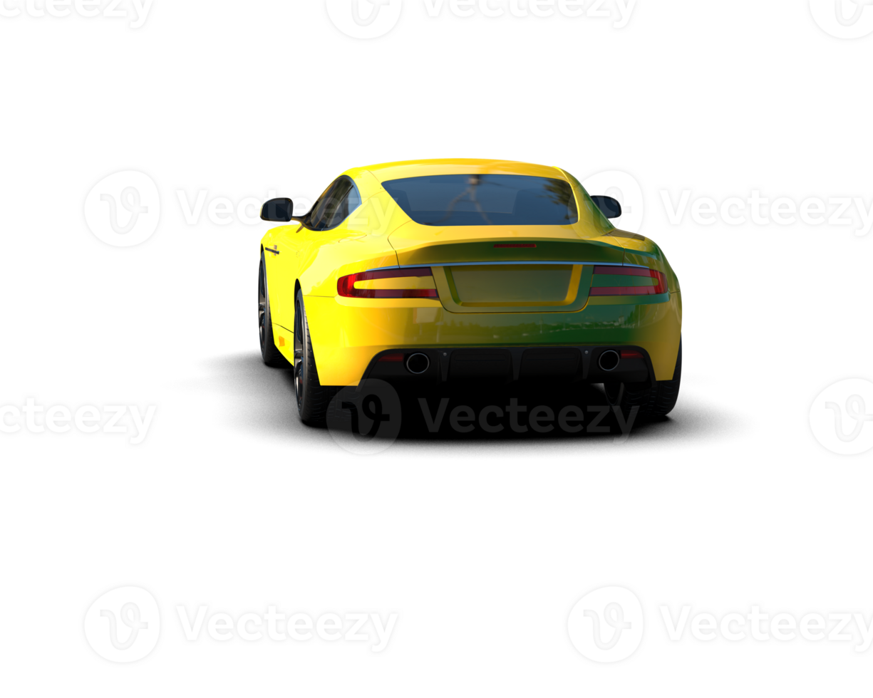 Realistic sport car isolated on background. 3d rendering - illustration png