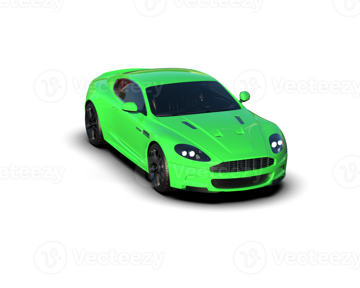 Realistic sport car isolated on background. 3d rendering - illustration png