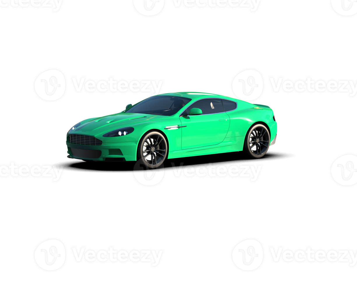 Realistic sport car isolated on background. 3d rendering - illustration png