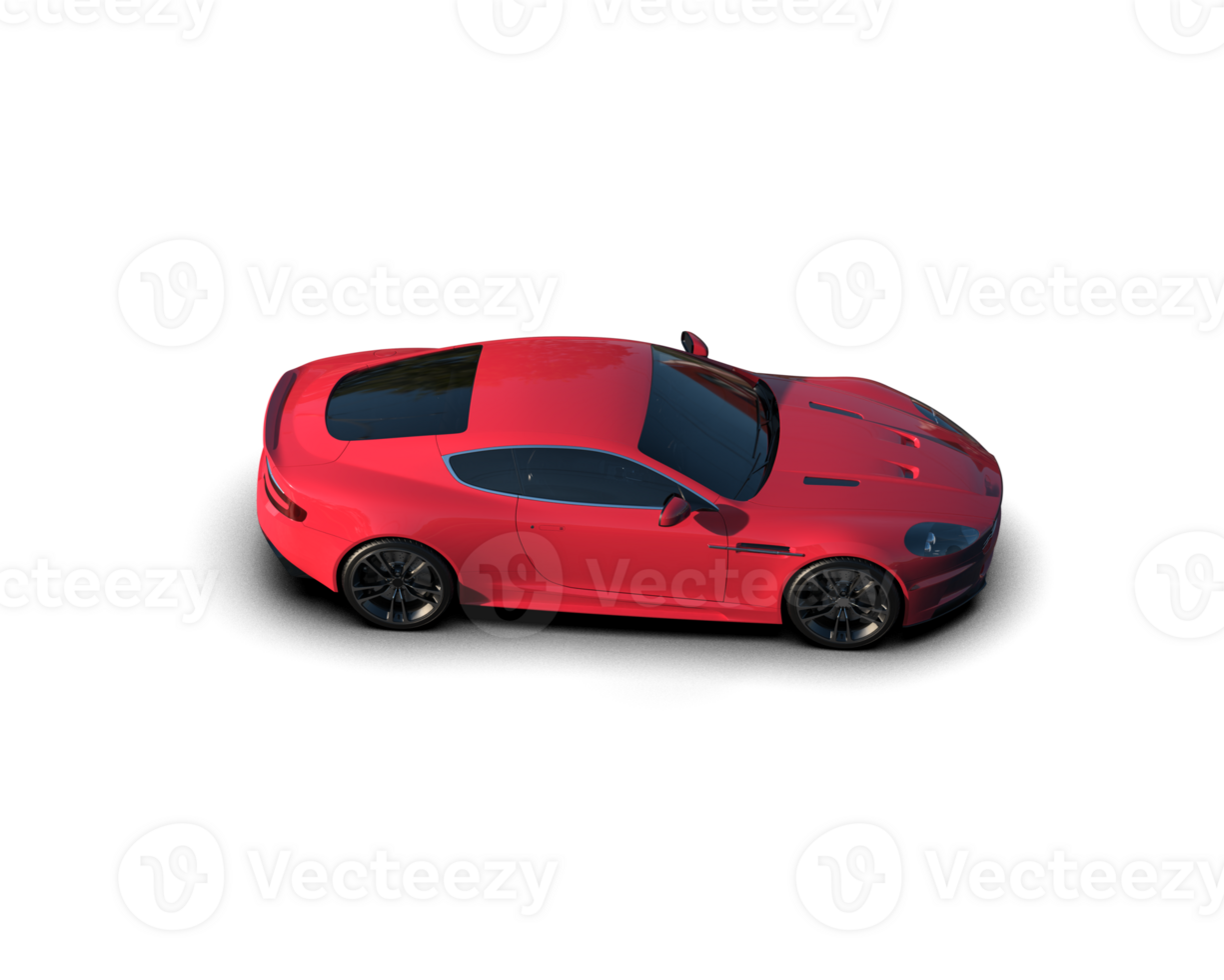 Realistic sport car isolated on background. 3d rendering - illustration png