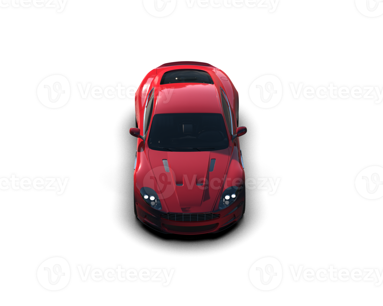 Realistic sport car isolated on background. 3d rendering - illustration png