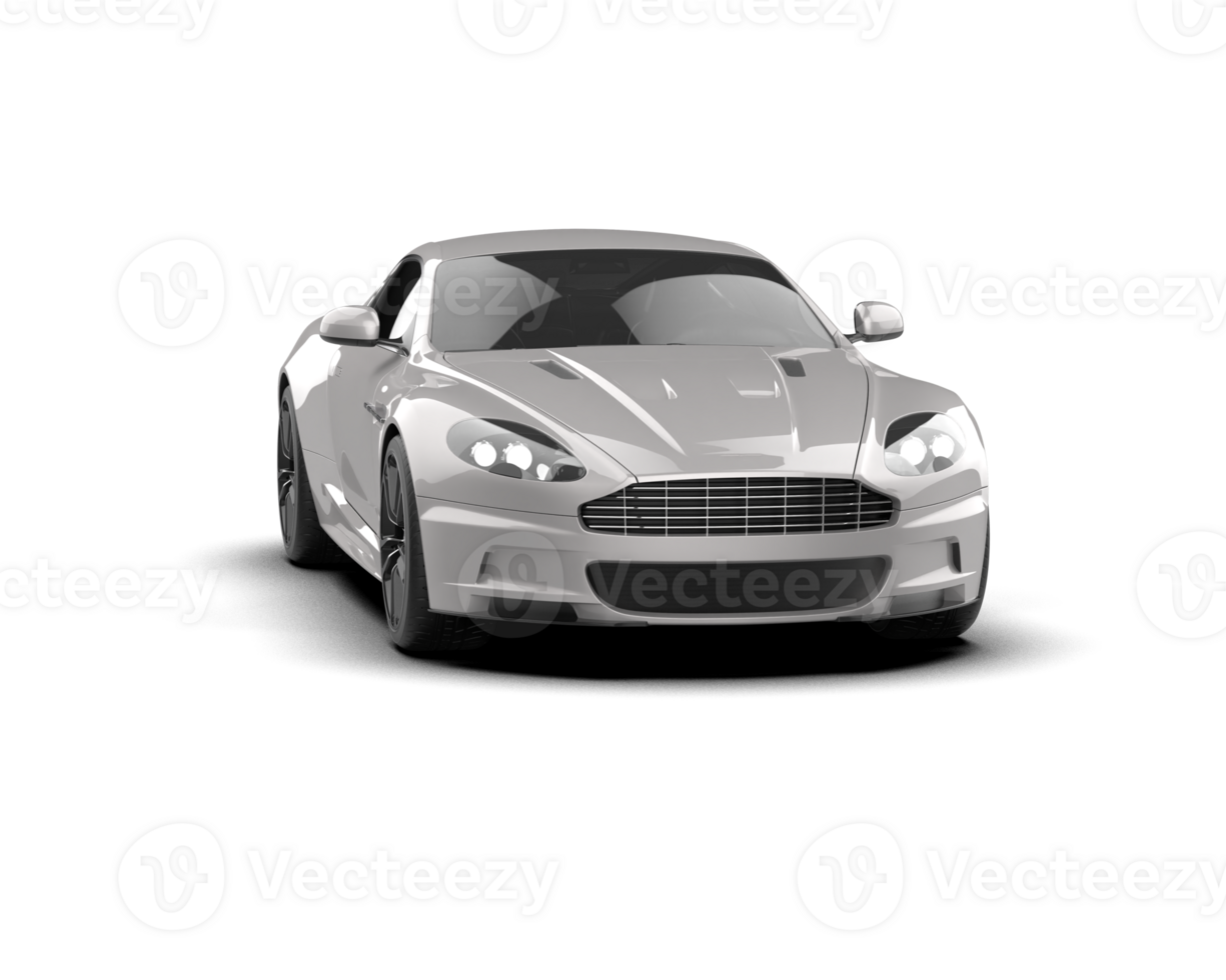 Realistic sport car isolated on background. 3d rendering - illustration png