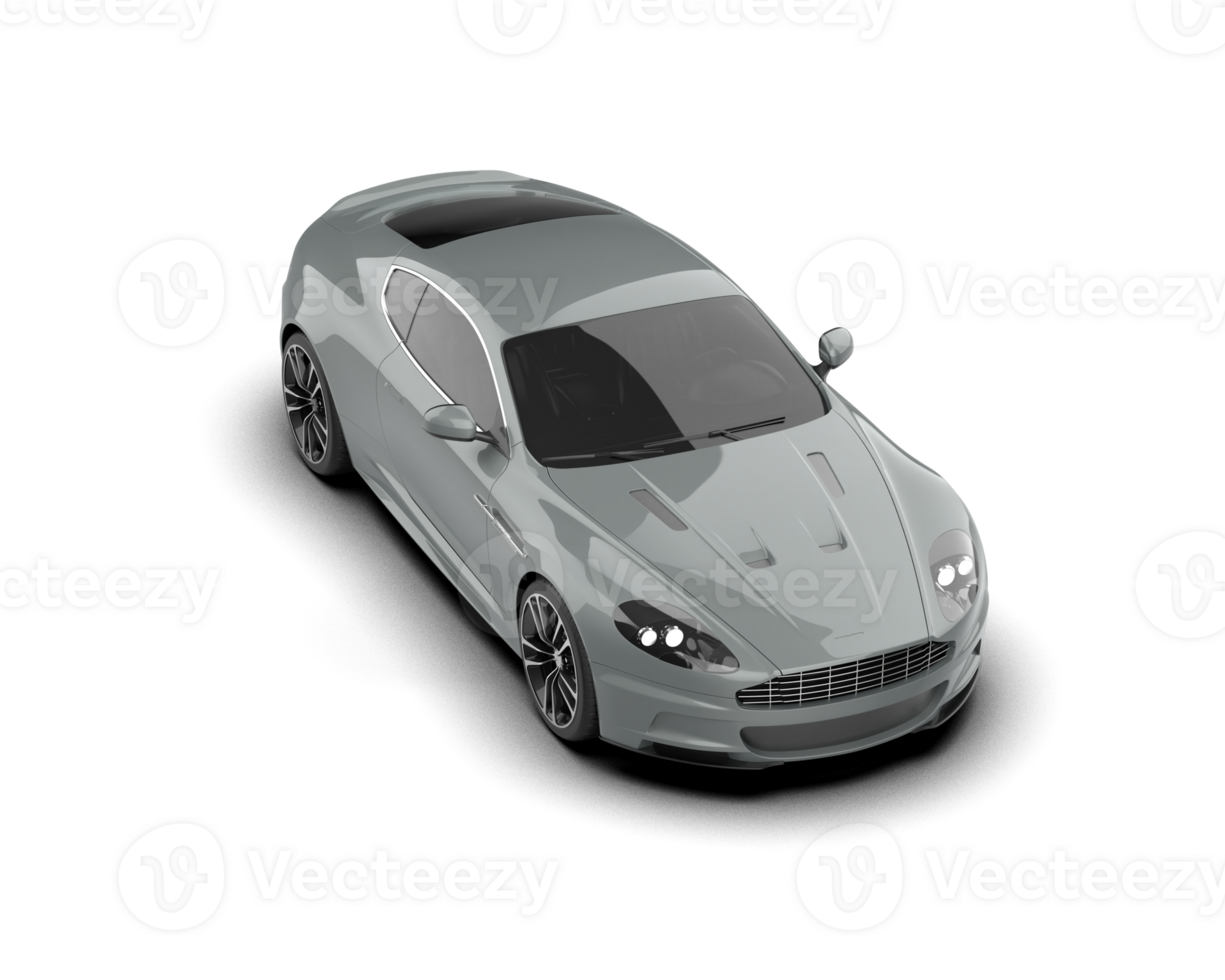 Realistic sport car isolated on background. 3d rendering - illustration png