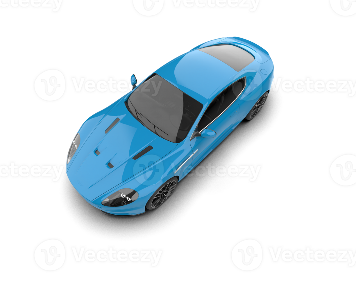 Realistic sport car isolated on background. 3d rendering - illustration png