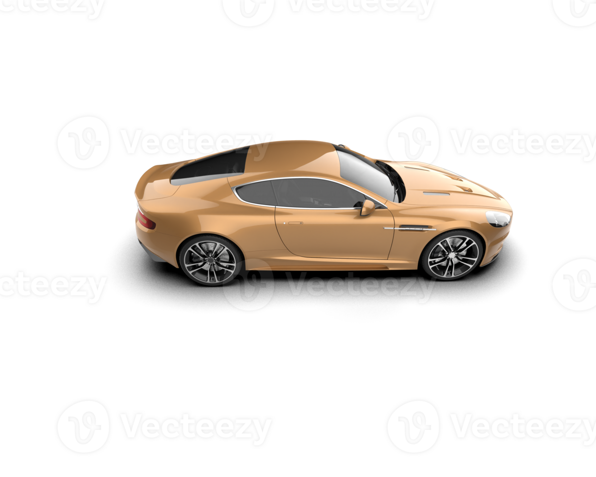 Realistic sport car isolated on background. 3d rendering - illustration png