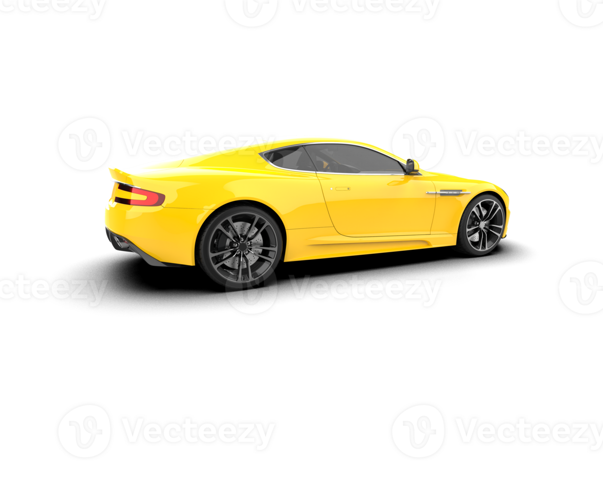 Realistic sport car isolated on background. 3d rendering - illustration png