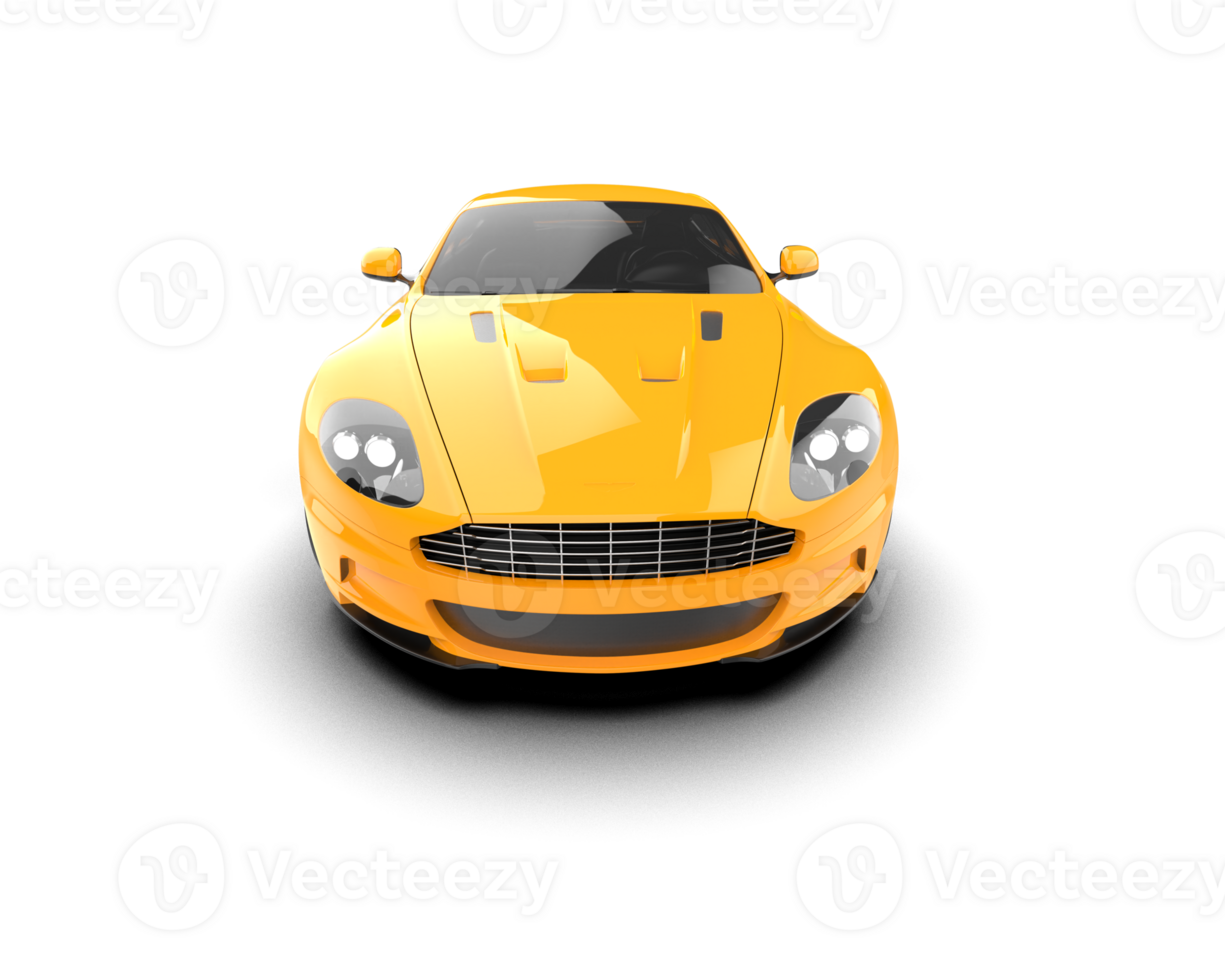 Realistic sport car isolated on background. 3d rendering - illustration png