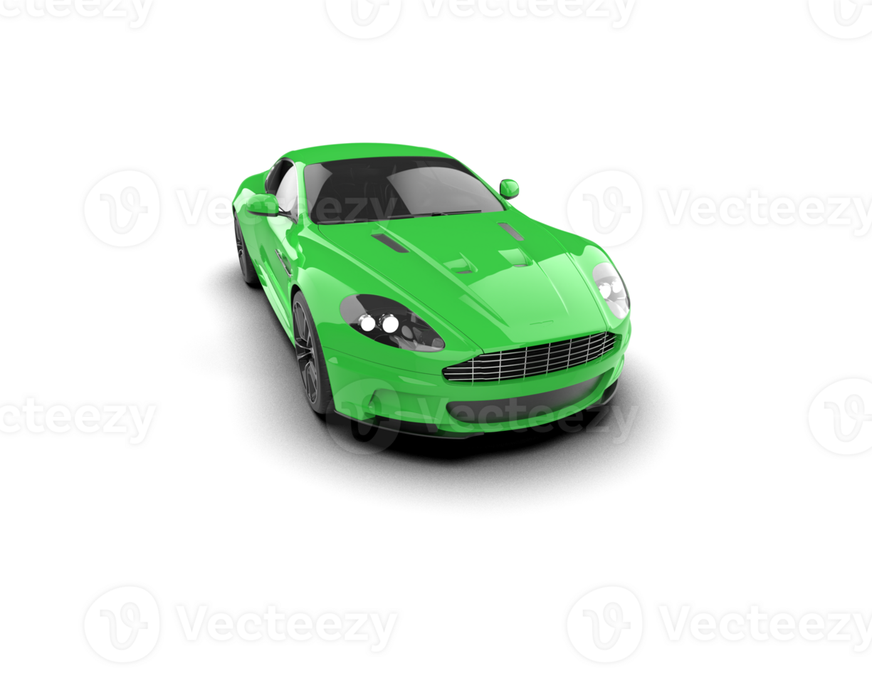 Realistic sport car isolated on background. 3d rendering - illustration png