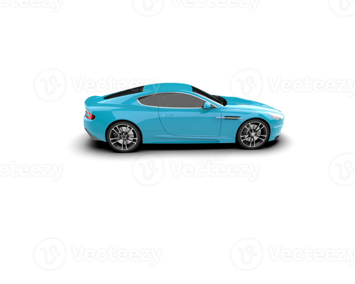 Realistic sport car isolated on background. 3d rendering - illustration png