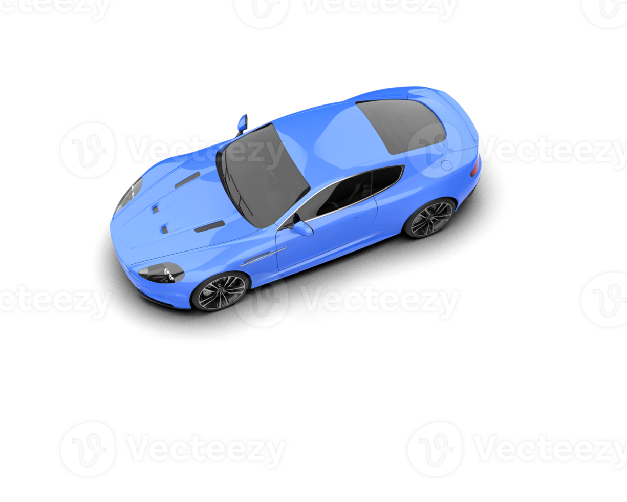 Realistic sport car isolated on background. 3d rendering - illustration png