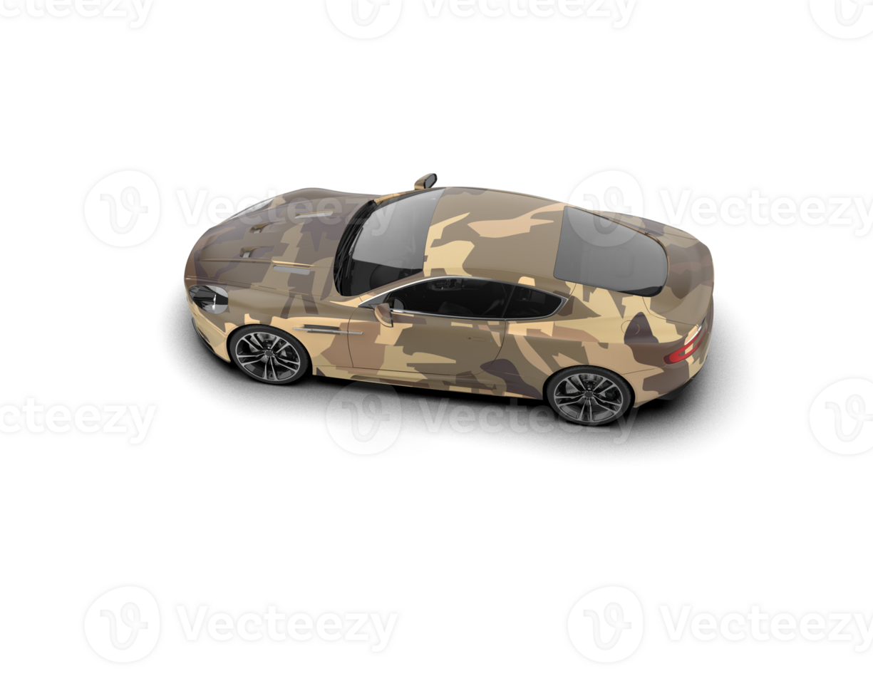 Realistic sport car isolated on background. 3d rendering - illustration png