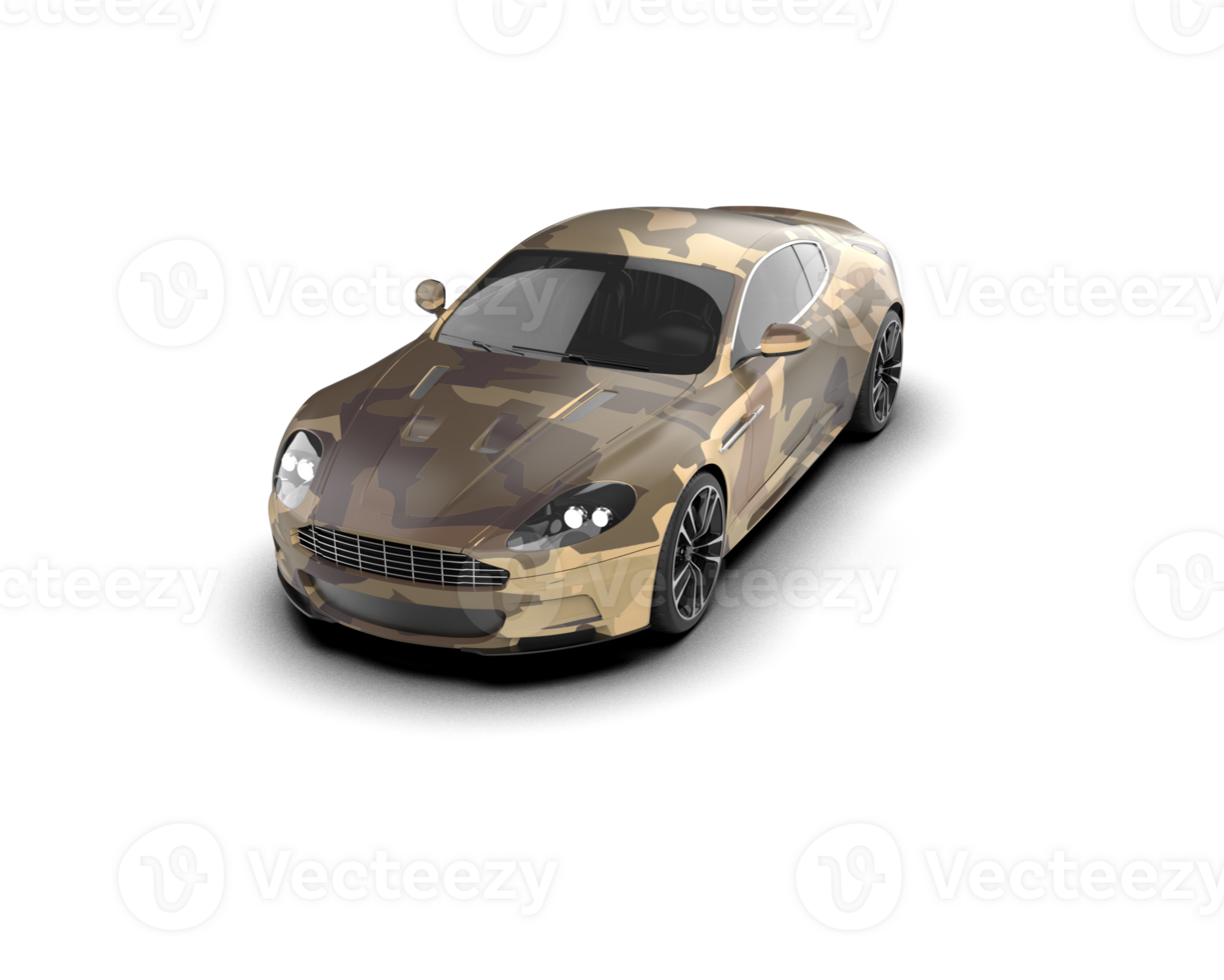 Realistic sport car isolated on background. 3d rendering - illustration png